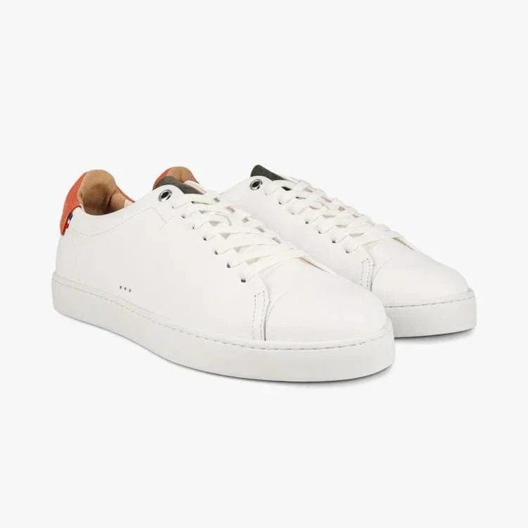 Basket française Abelia Blanc Orange Kaki