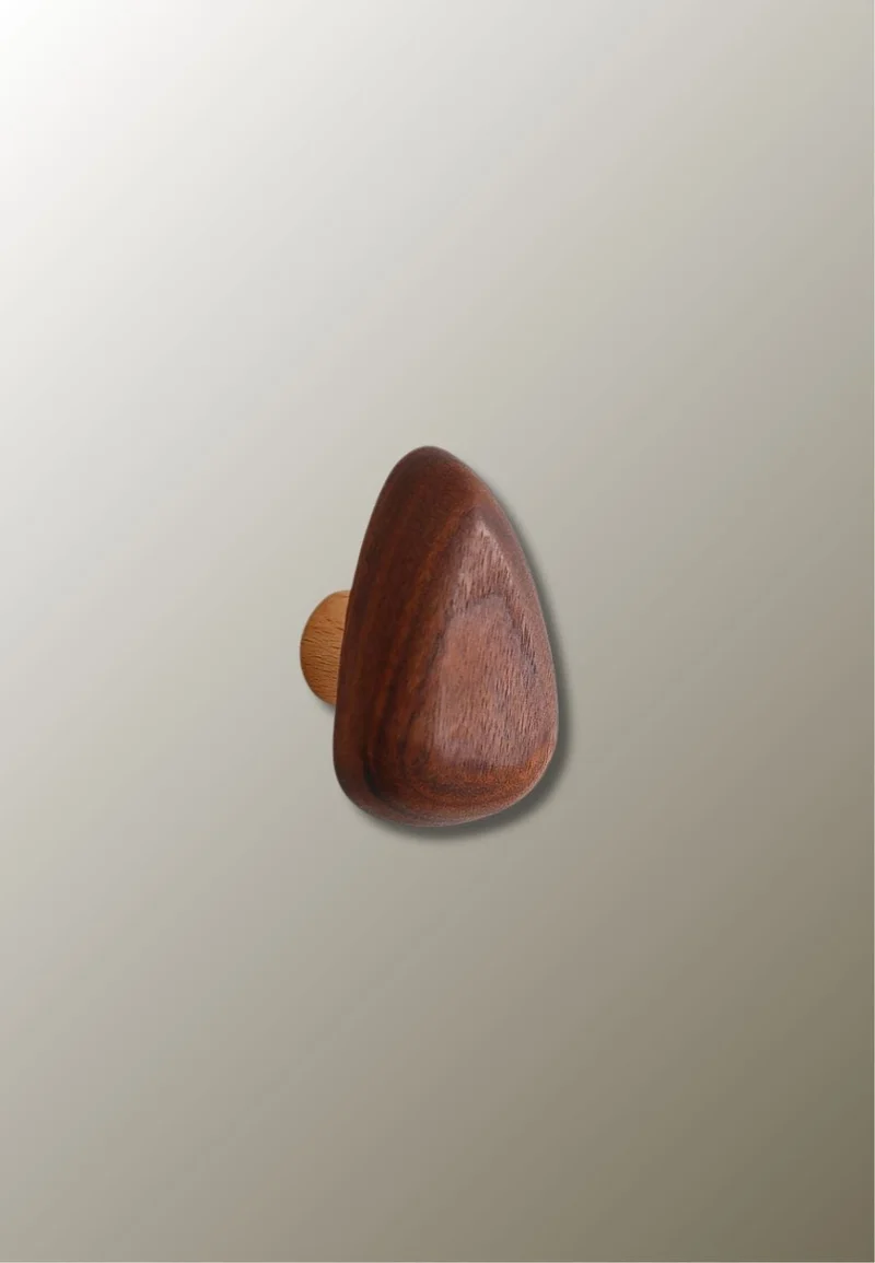 Patère porte manteau en bois Champignon Triangle