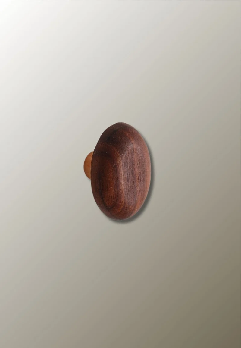 Patère porte manteau en bois Champignon Allongé