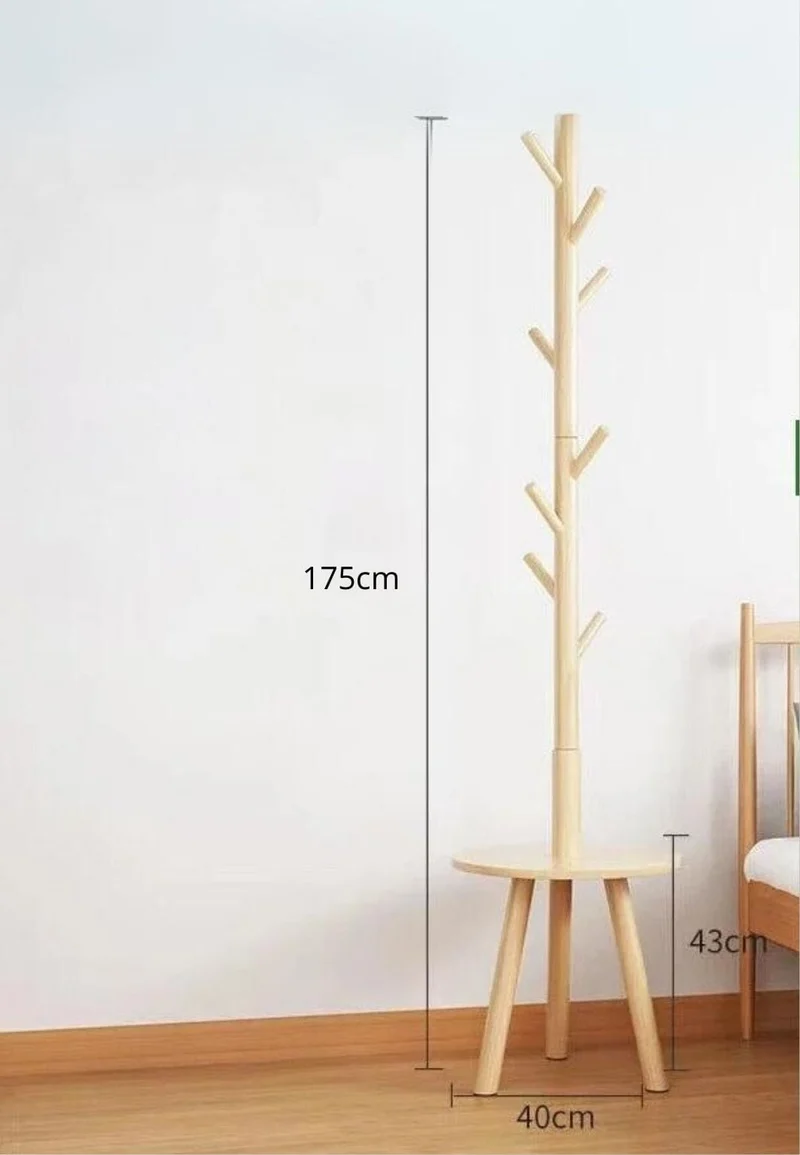 Porte manteau sur pied arbre tripode Bois clair