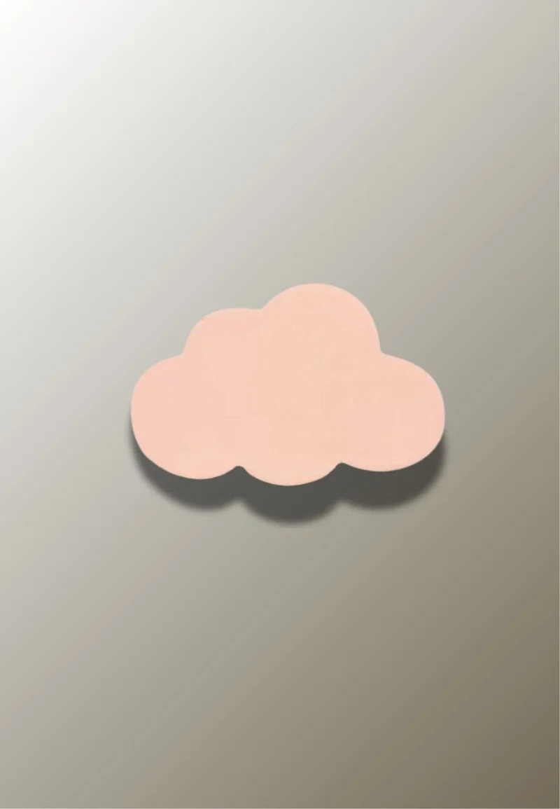 Porte manteau enfant Nuage Rose