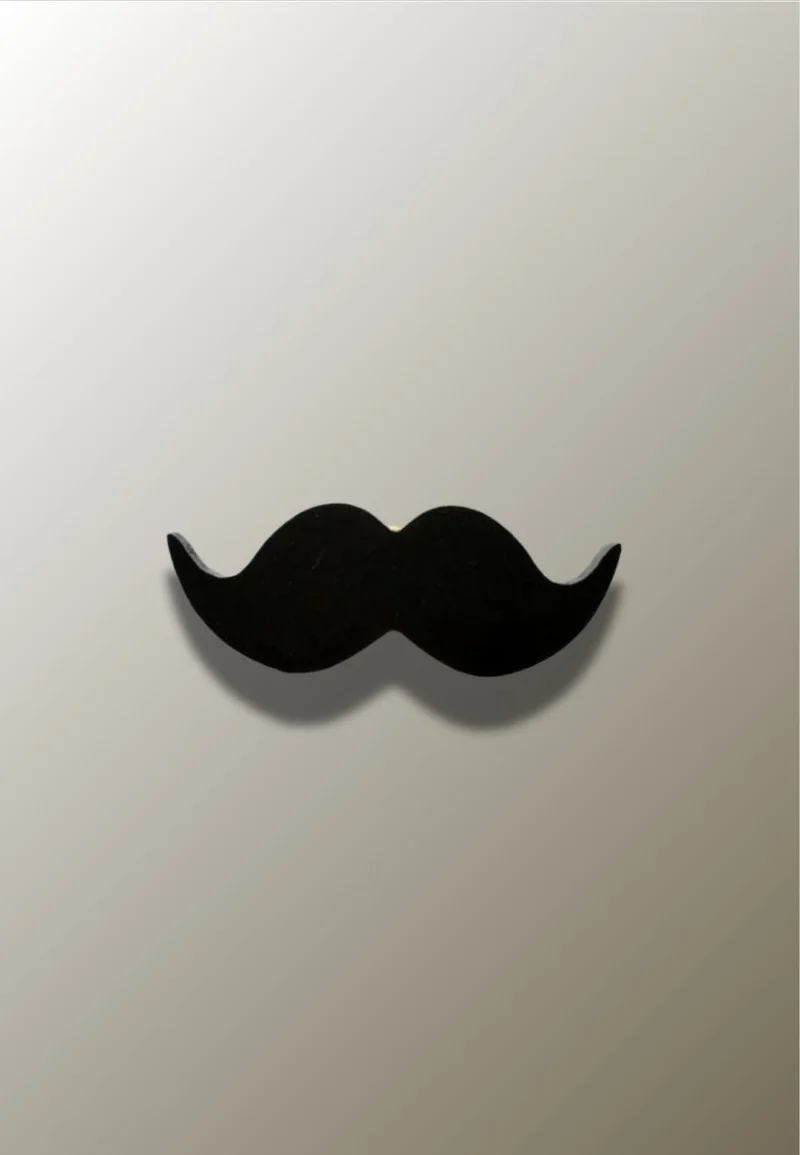 Porte manteau enfant Moustache Noire