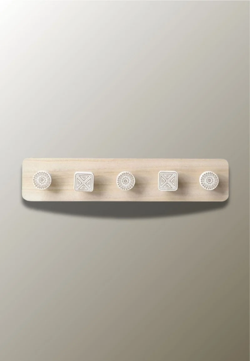 Porte manteau mural artisanal 5 Points