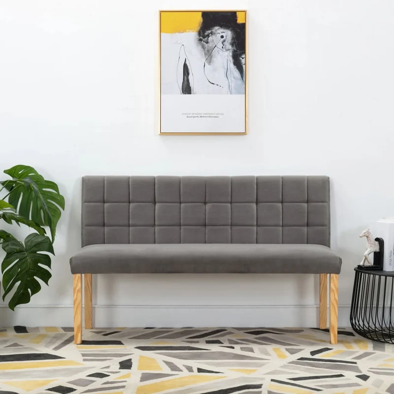 Banc en Bois avec Dossier pour Salle à Manger