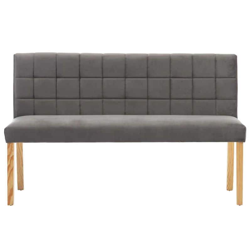 Banc en Bois avec Dossier pour Salle à Manger