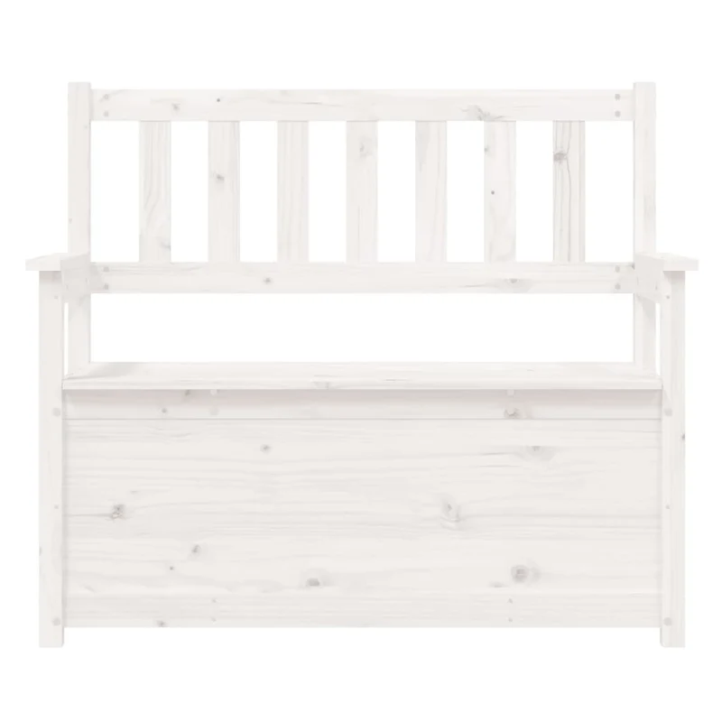 Banc Coffre en Bois Blanc