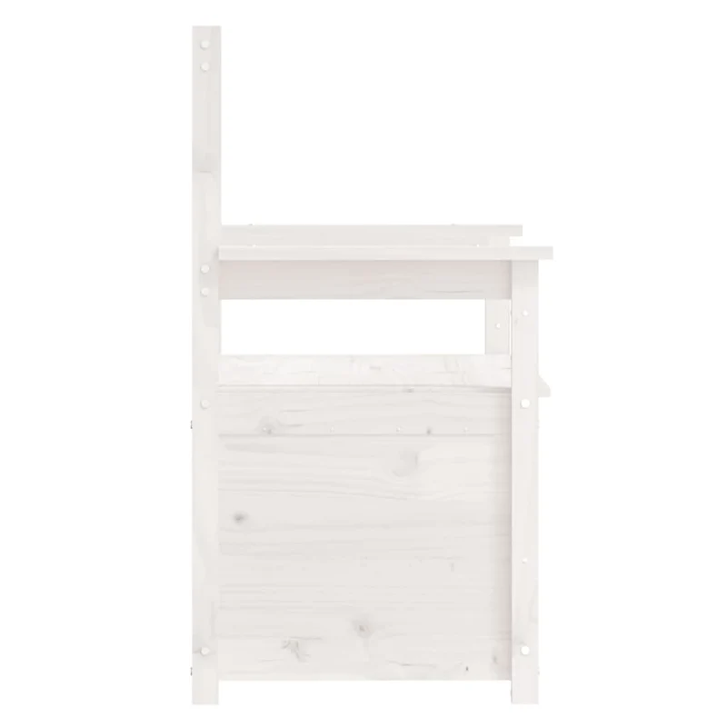 Banc Coffre en Bois Blanc