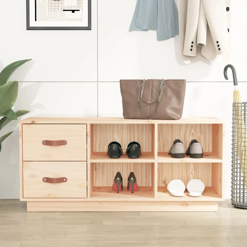 Banc avec Rangement en Bois
