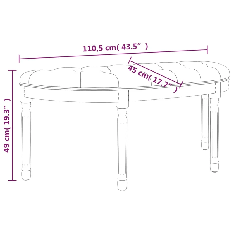 Banc de Lit en Bois