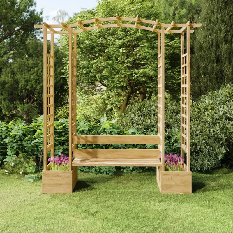 Banc de Jardin avec Pergola