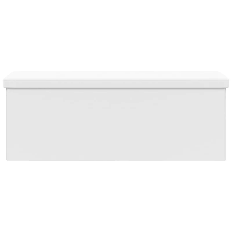 Banc Coffre de Rangement Blanc