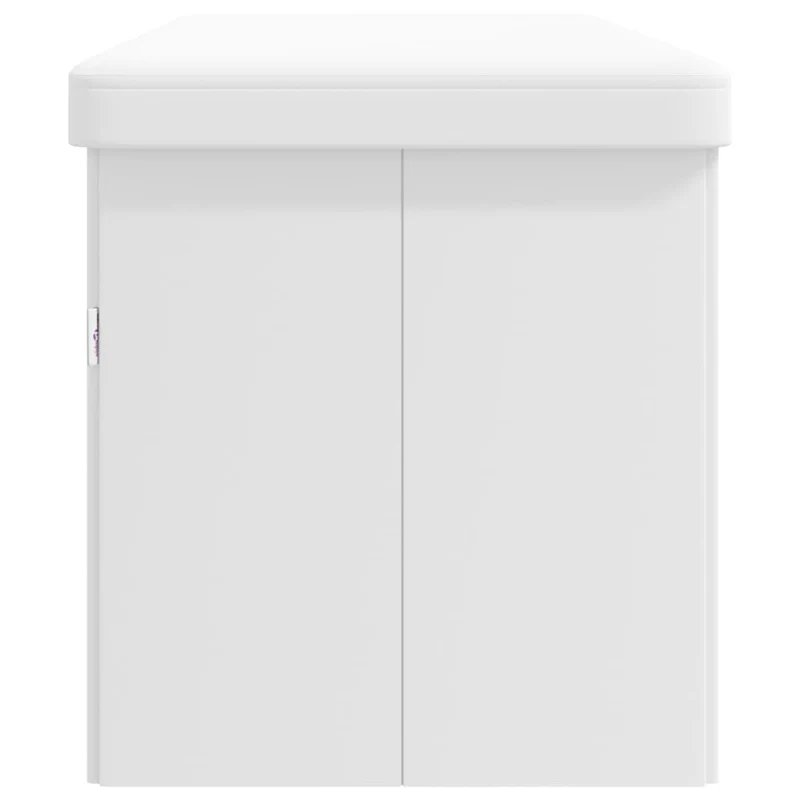 Banc Coffre de Rangement Blanc