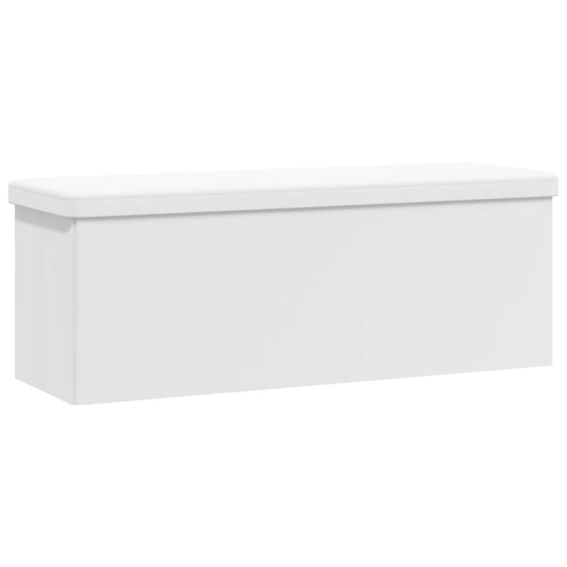 Banc Coffre de Rangement Blanc