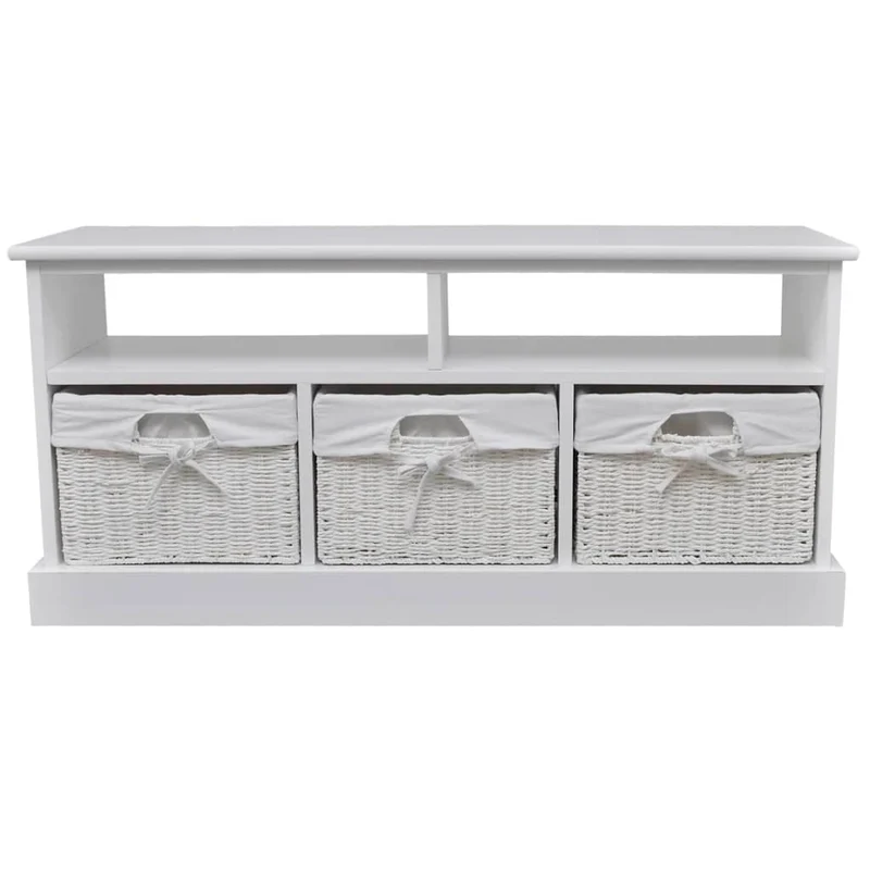 Petit Banc d'Entrée Blanc