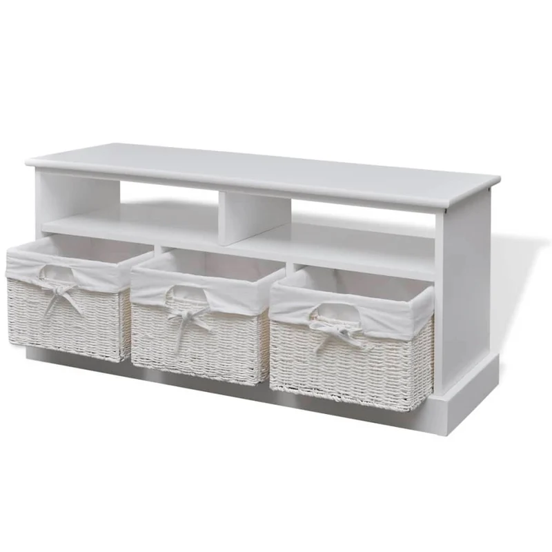 Petit Banc d'Entrée Blanc