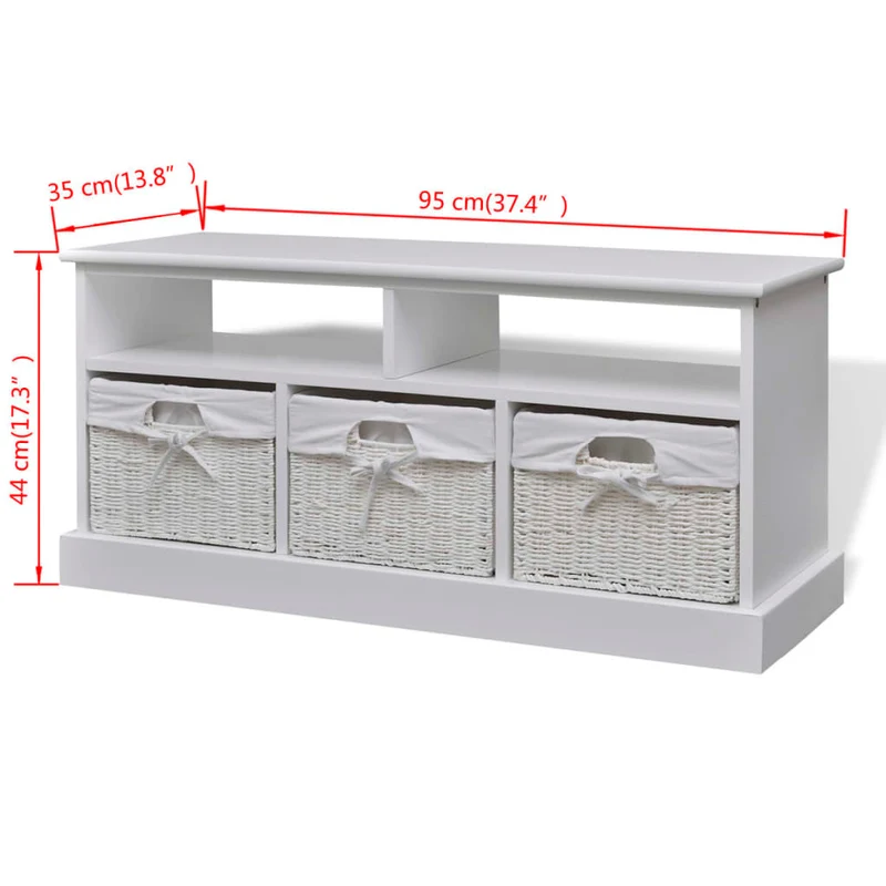 Petit Banc d'Entrée Blanc