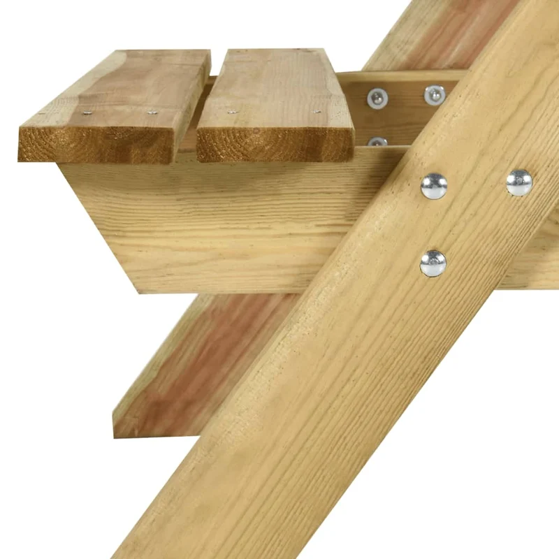 Table de Jardin avec Banc Intégré