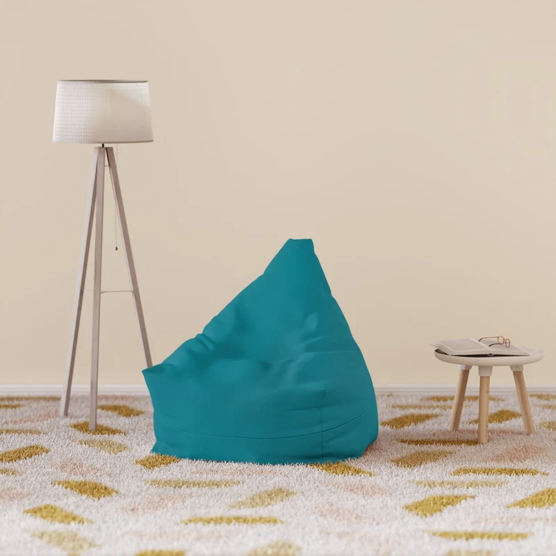 Pouf Poire Bleu Canard