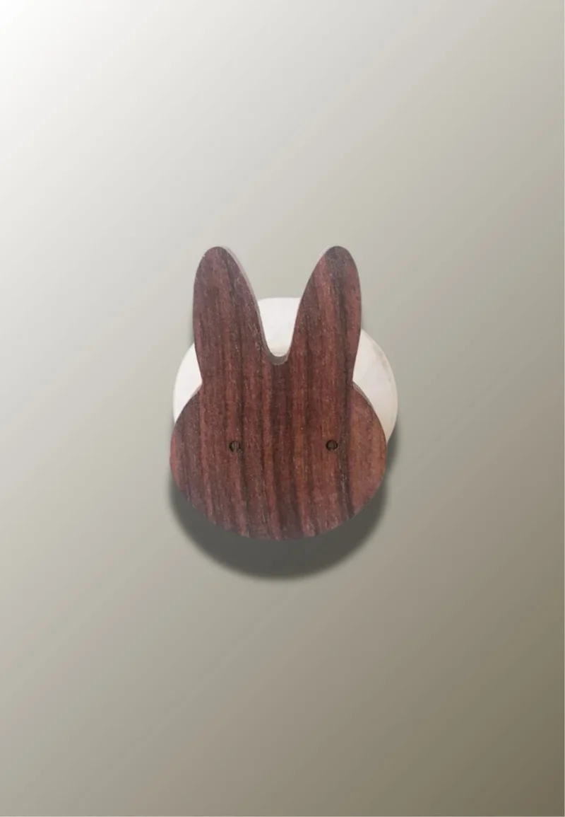 Porte manteau enfant Lapin en bois