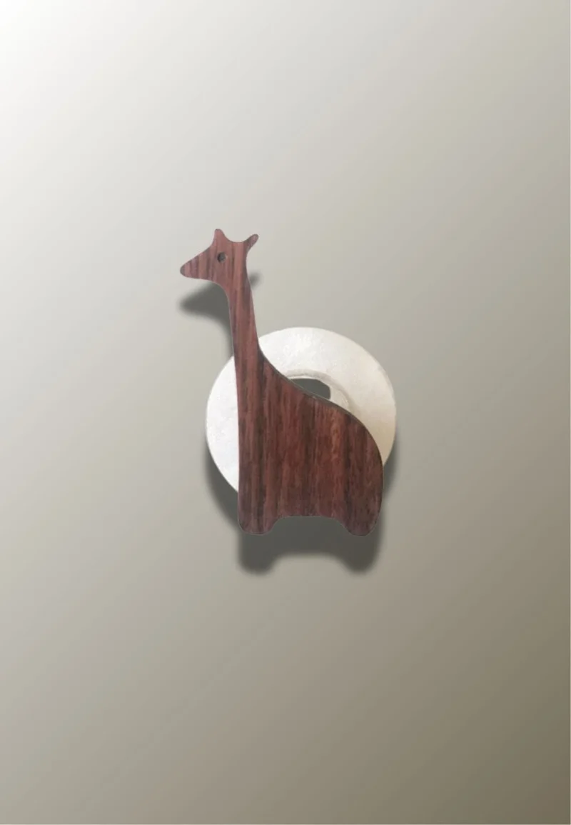 Porte manteau enfant Girafe en bois