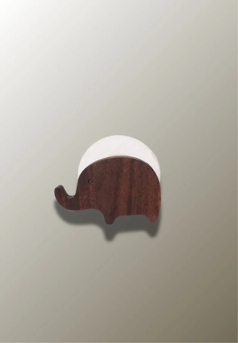 Porte manteau enfant Eléphant en bois