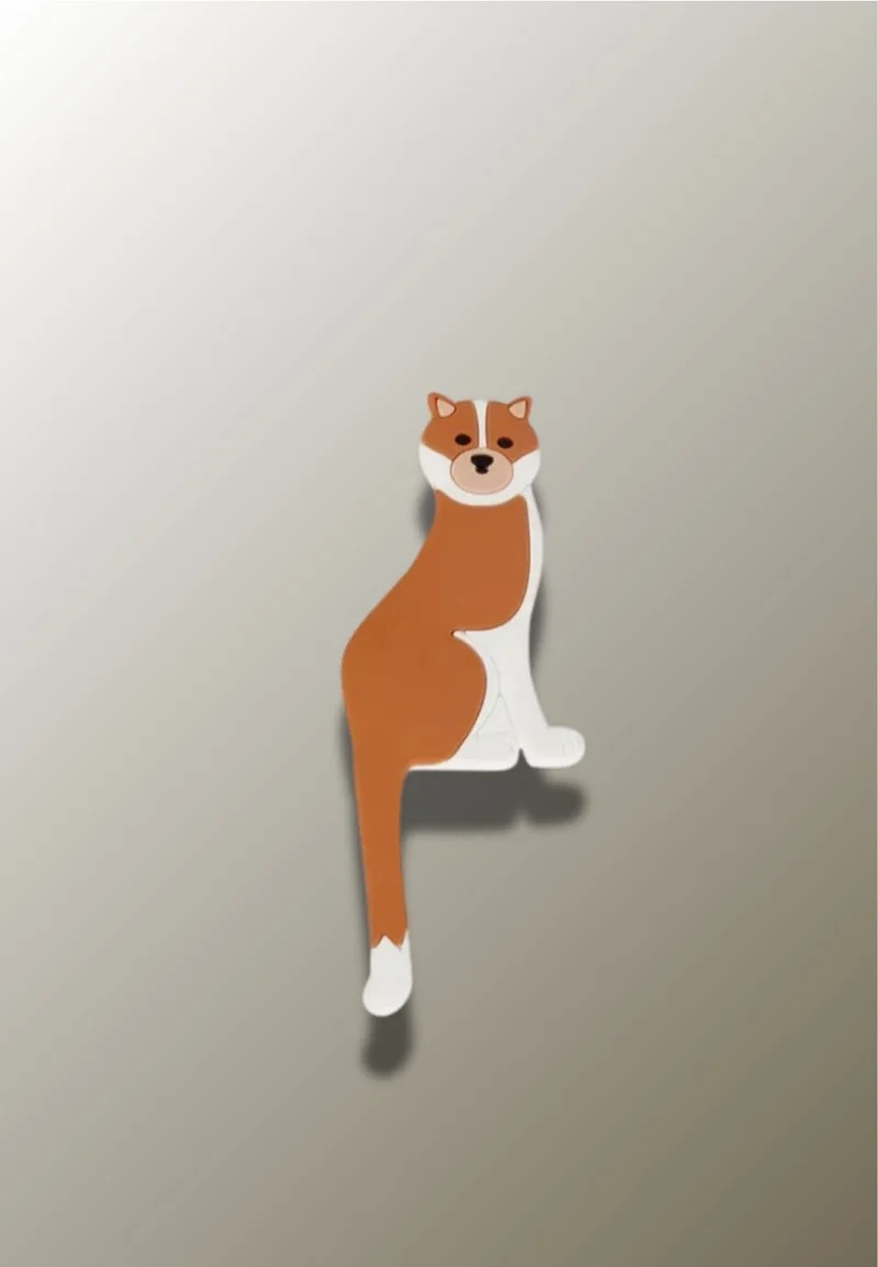 Porte manteau enfant Chien Brun