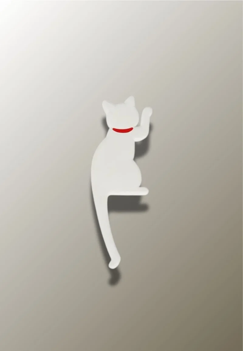 Porte manteau enfant Chat Blanc