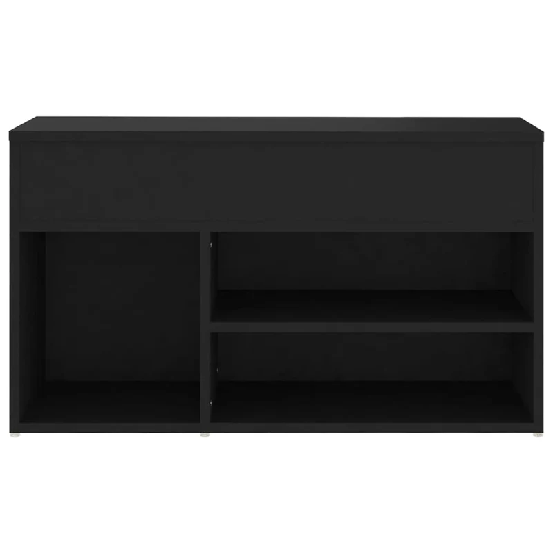 Banc d'Entrée Noir avec Rangement
