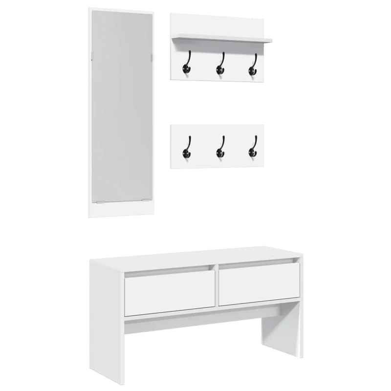 Meuble d'Entrée Banc et Porte Manteau
