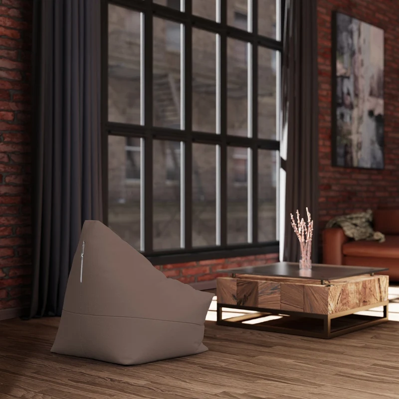 Pouf Poire Taupe