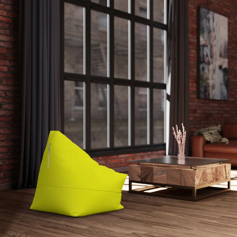 Pouf Poire Jaune
