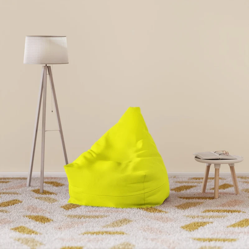 Pouf Poire Jaune