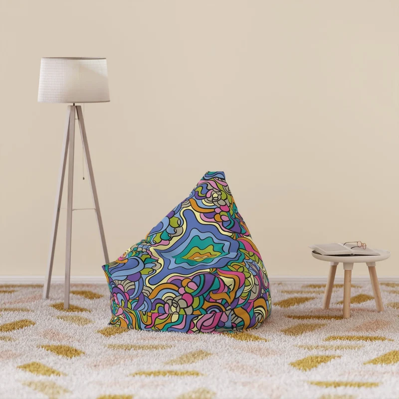 Pouf Poire Multicolore