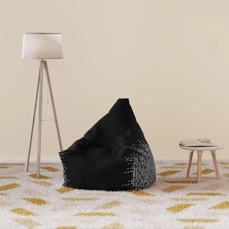 Pouf Noir et Blanc