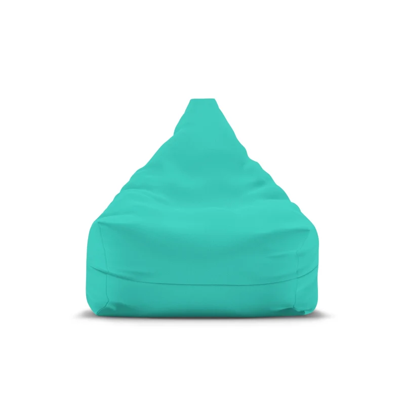 Pouf Poire Bleu Turquoise
