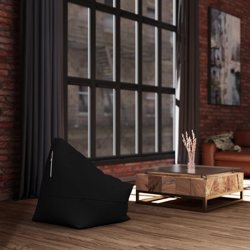 Pouf Poire Noir