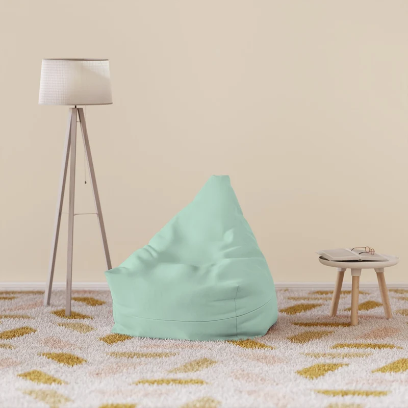 Pouf Poire Vert D'eau