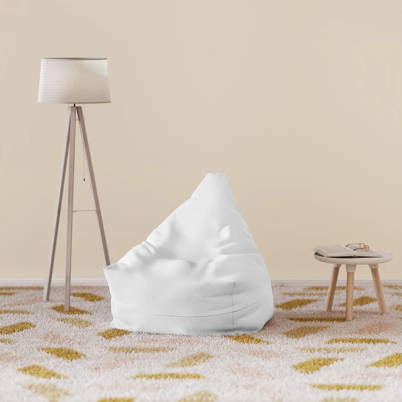 Pouf Poire Blanc
