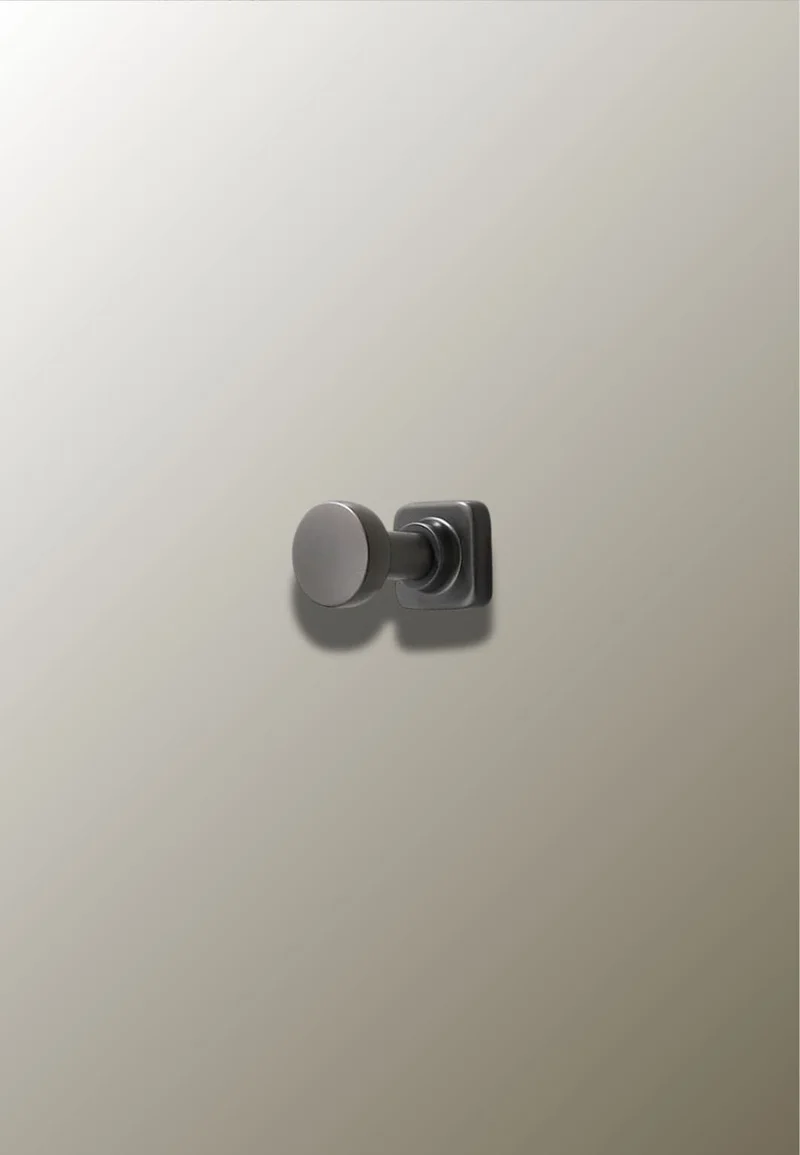 Porte manteau mural Simple point Gris