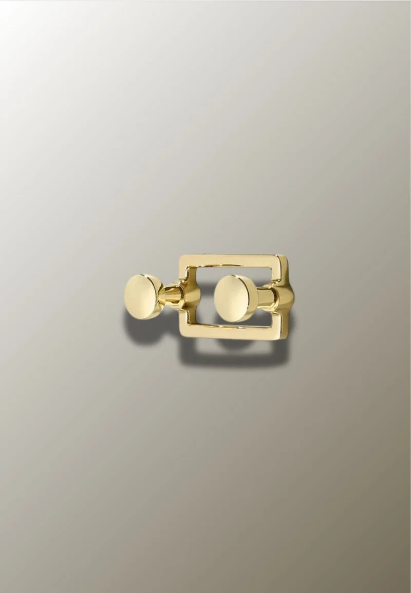 Porte manteau mural Double point Brillant