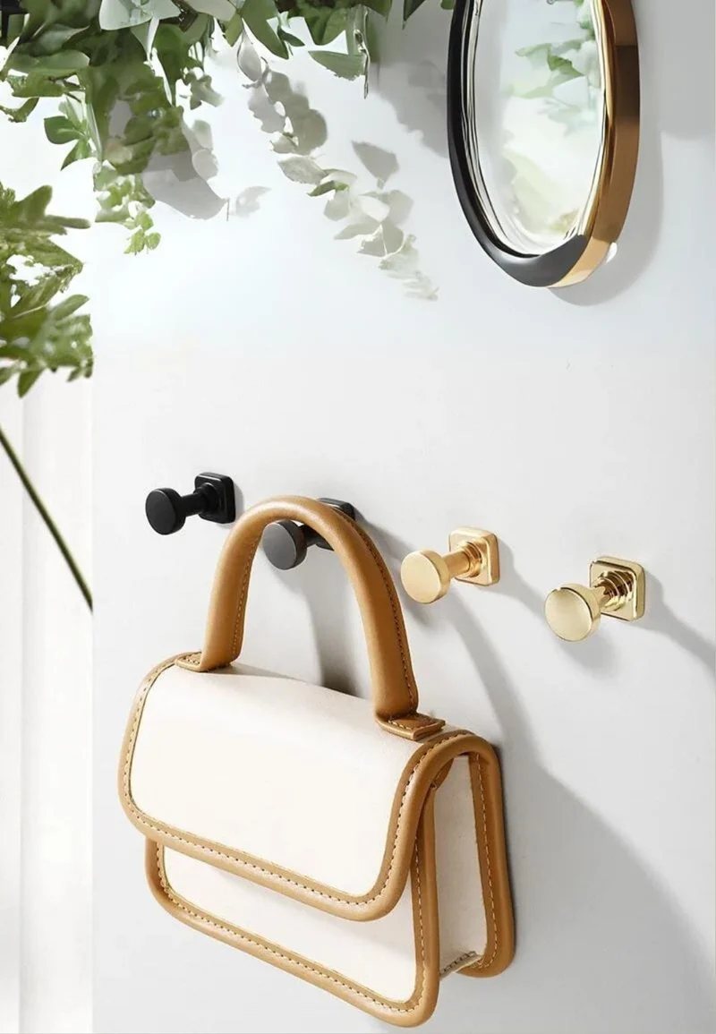 Porte manteau mural Double point Brillant
