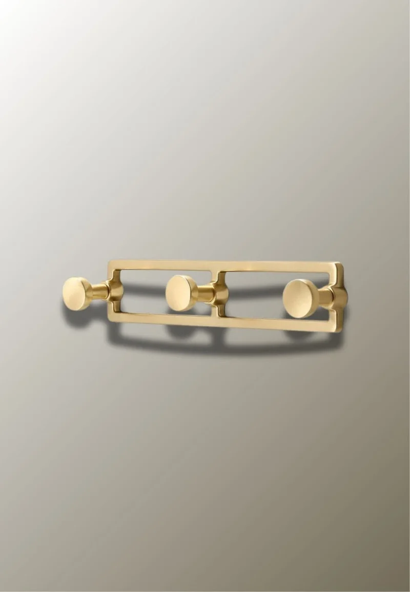 Porte manteau mural Triple point Brillant
