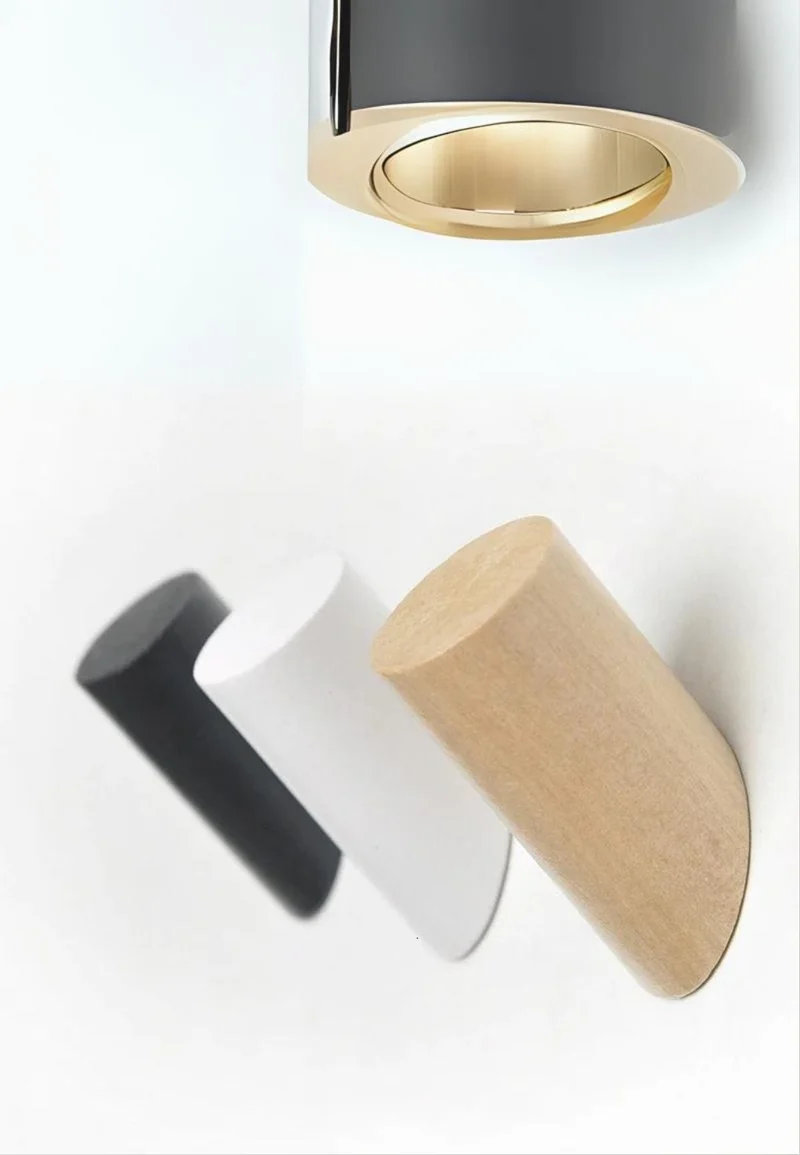Patère porte manteau en bois noir Petite Branche