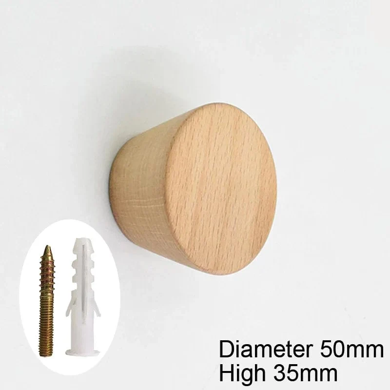 Patère porte manteau en bois clair Scié