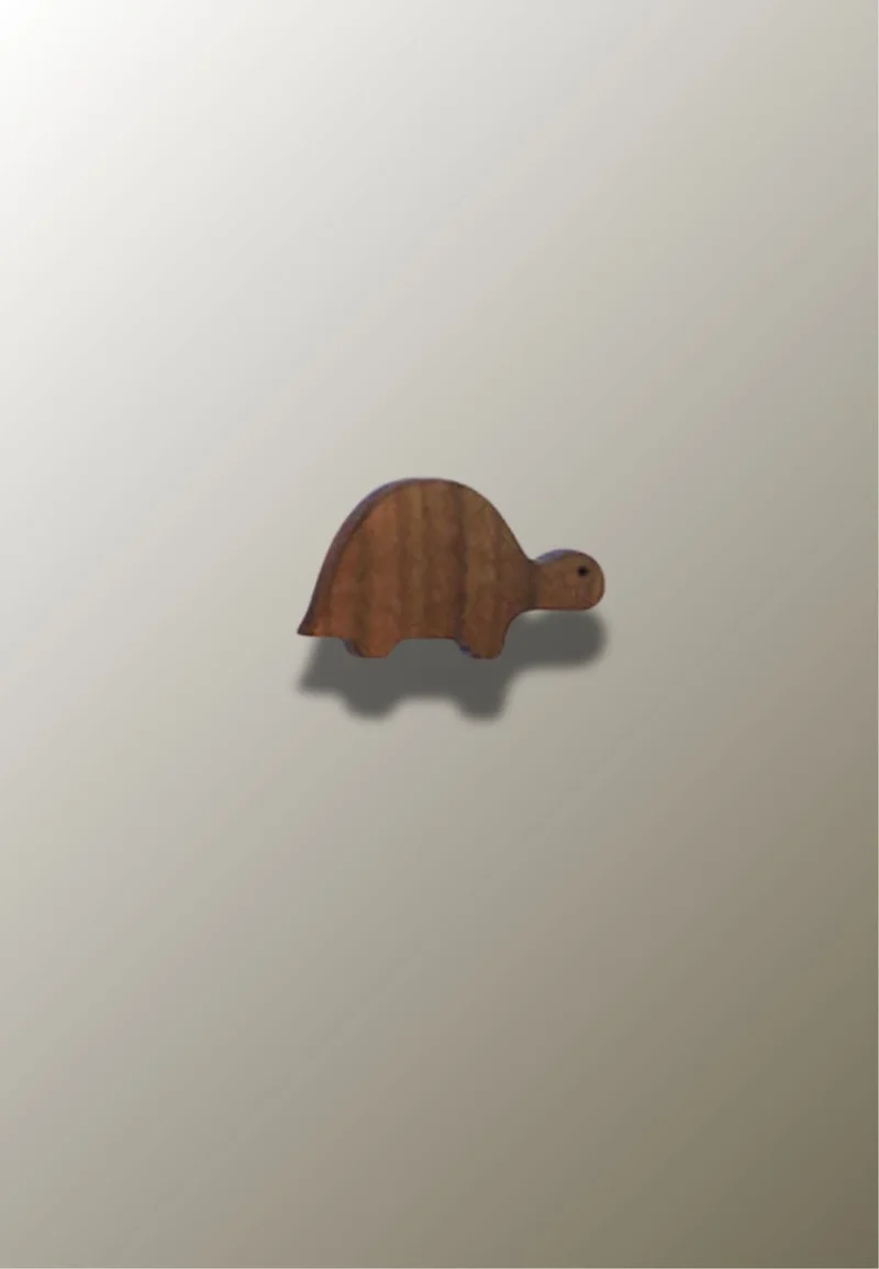 Porte manteau enfant Tortue en bois