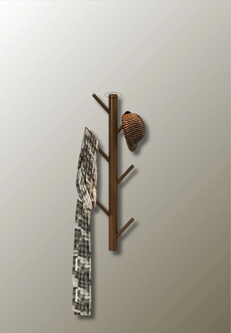 Porte manteau mural arbre mini café