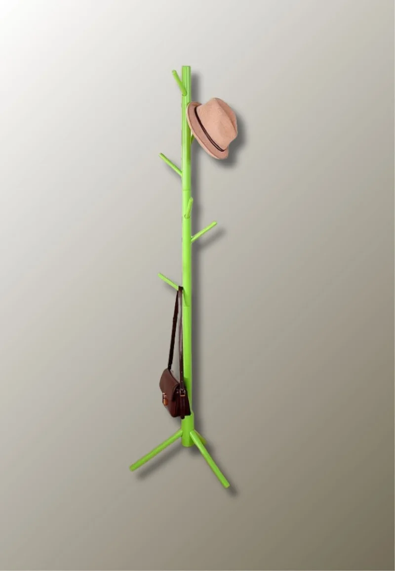 Porte manteau sur pied arbre tubé vert