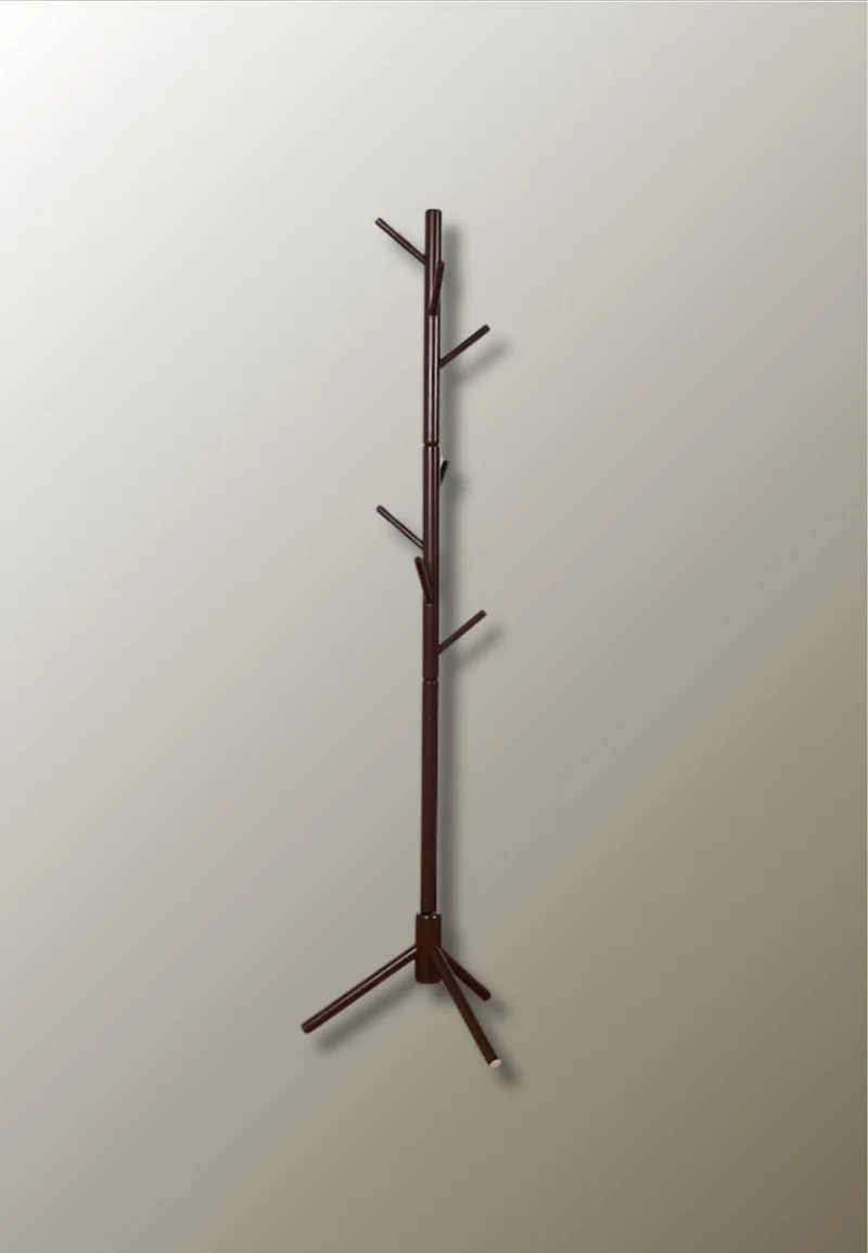 Porte manteau sur pied arbre tubé café