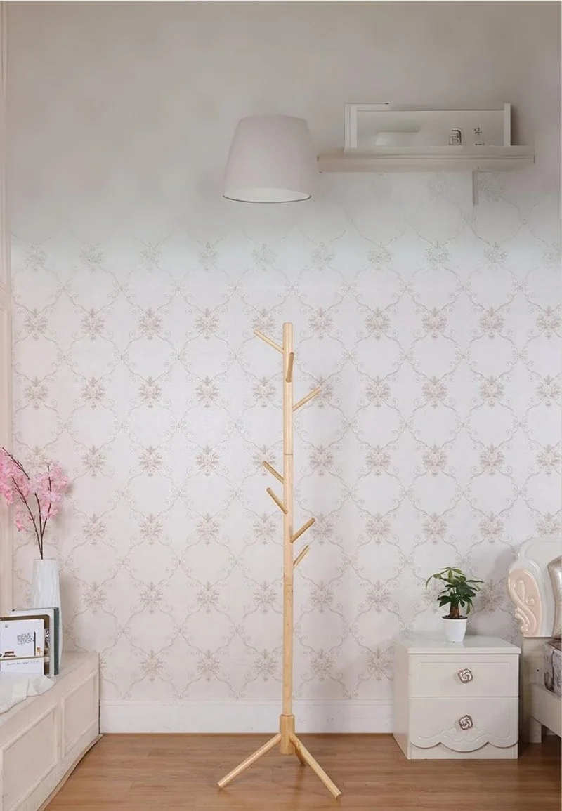 Porte manteau sur pied arbre tubé boisé