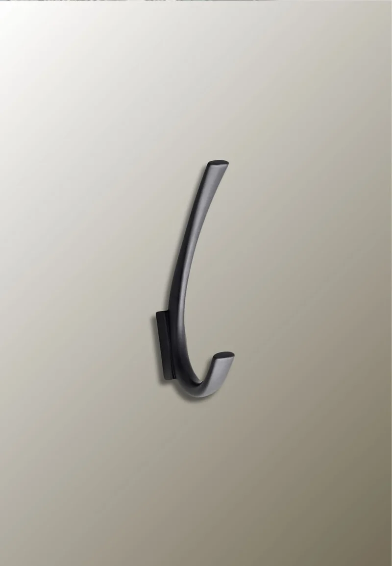 Patère porte manteau boucle noire